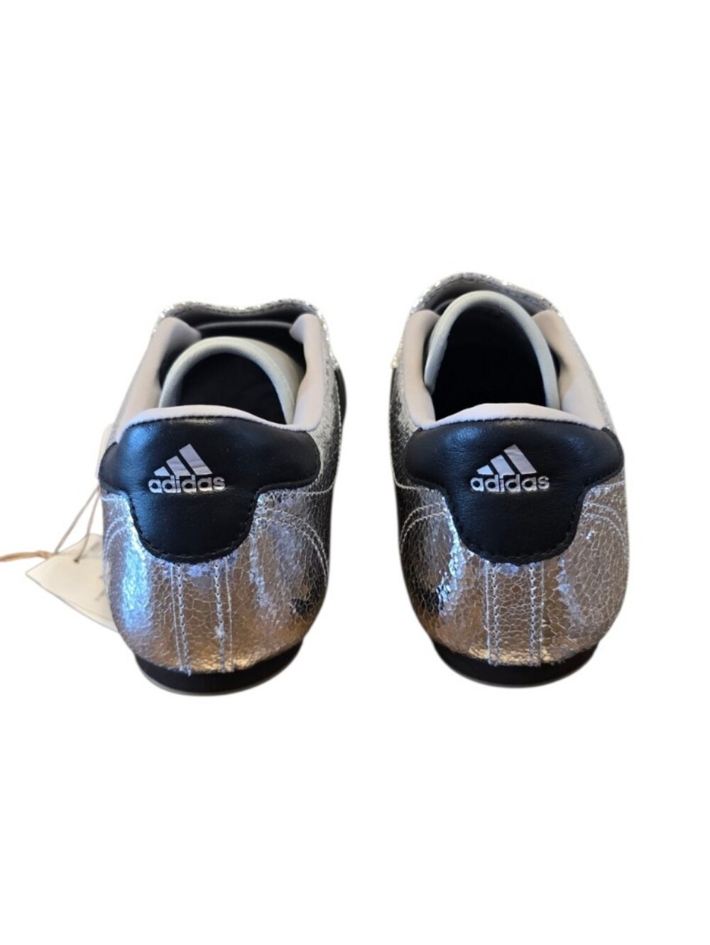 Adidas Taekwondo Metallic Silver Black Sneakers 7.5 - Picture 5 of 13